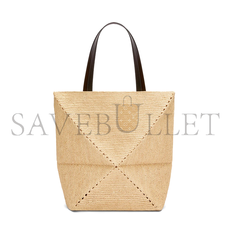 LOEWE XL PUZZLE FOLD TOTE IN RAFFIA B779Q18X18 (42*41*18cm)